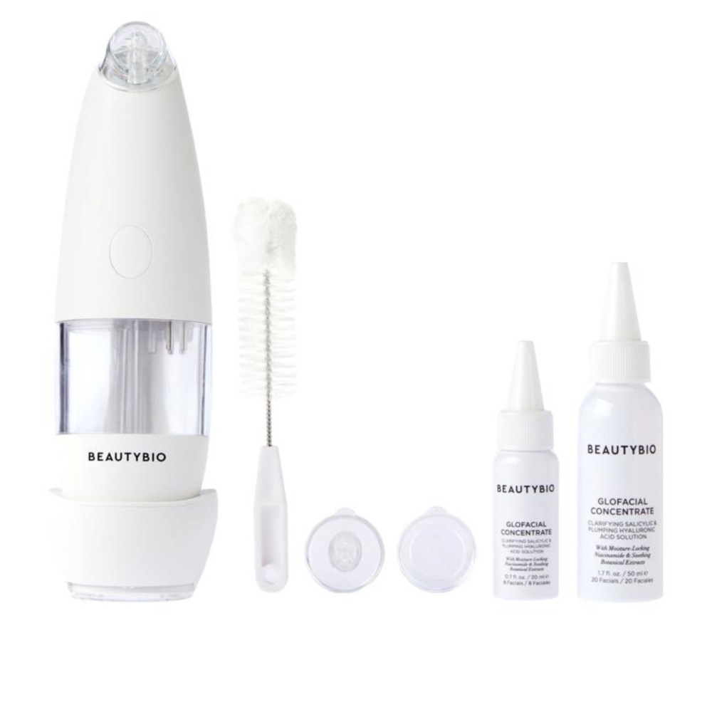 BeautyBio GLOfacial Hydro-Infusion Deep Pore Cleansing With Blue LED - green